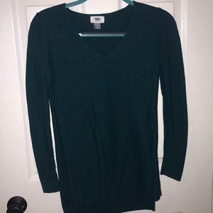 Green V-neck Old Navy Sweater